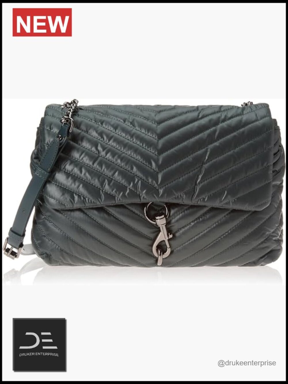 Quilted Pebble Hobo Shoulder Bag with Magnetic Closure